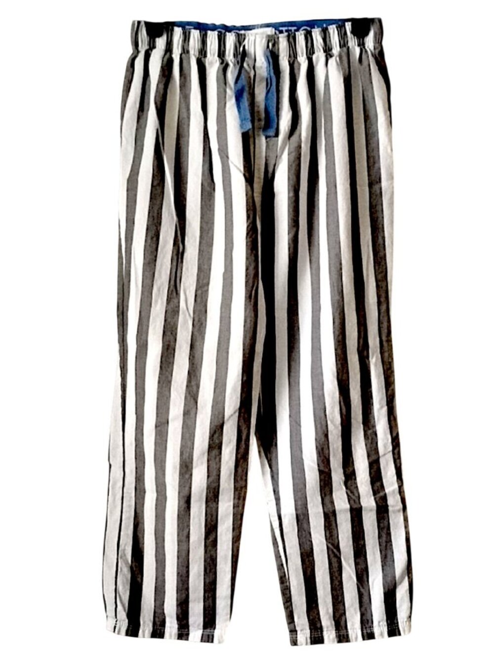 Cotton Juice Striped Pull-On Pants Boy's 7/8 M Gray White